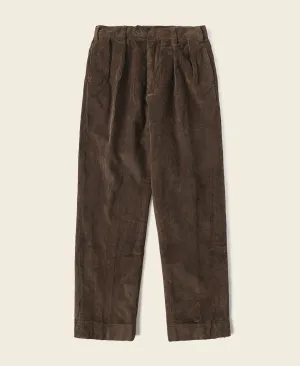 12.5 oz 8 Wale Corduroy Trousers - Brown