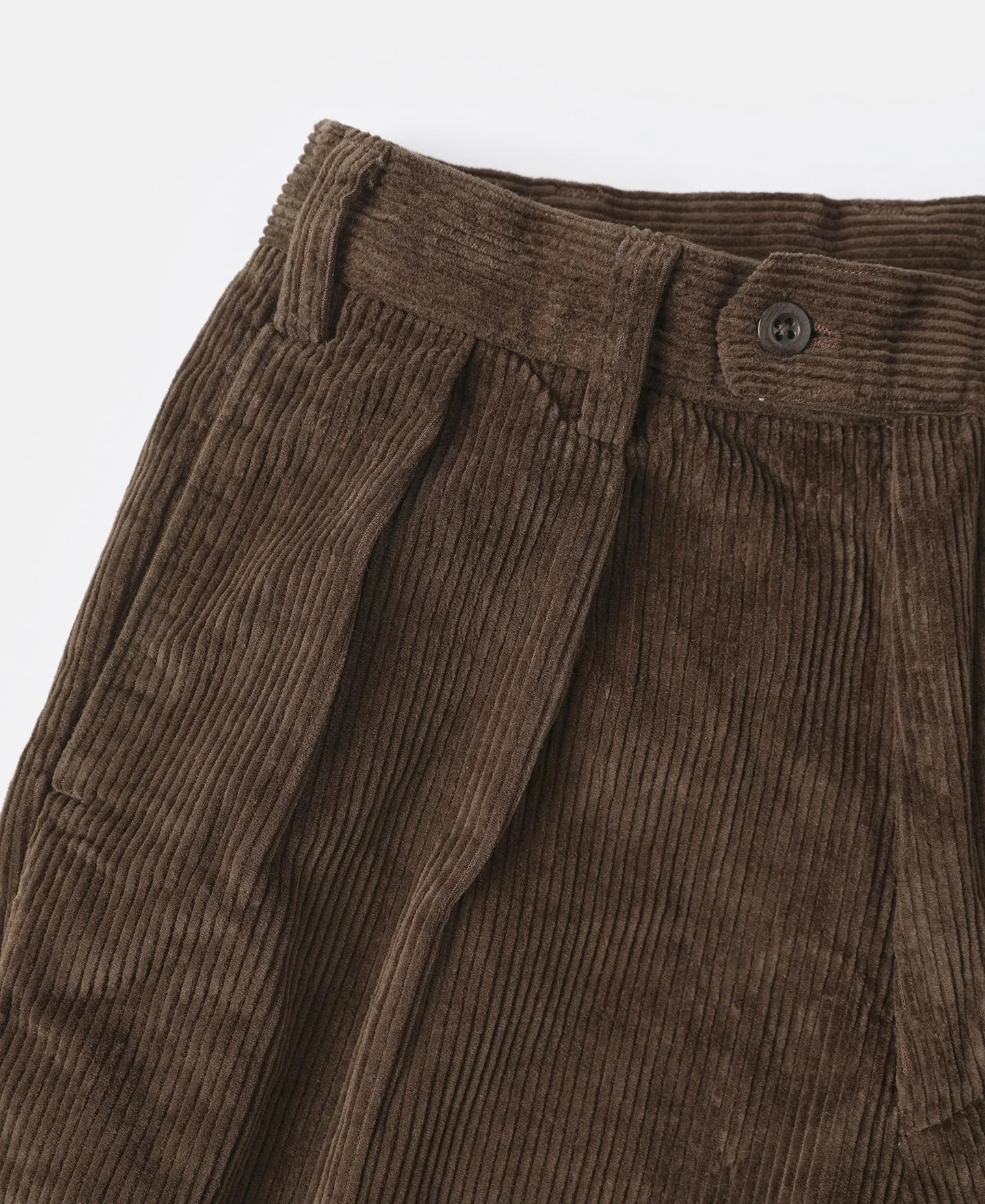 12.5 oz 8 Wale Corduroy Trousers - Brown