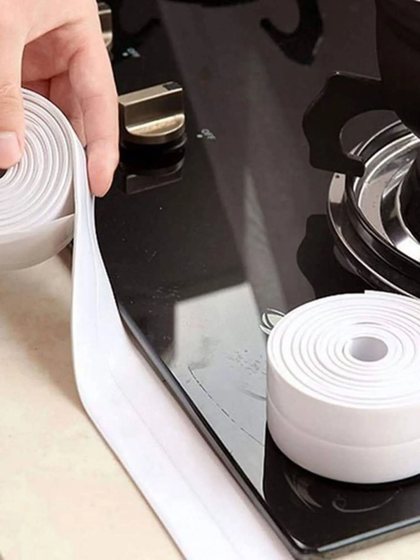 1pc White Floor Seal Sticker/sealing Strip/ Waterproof Seal Tape