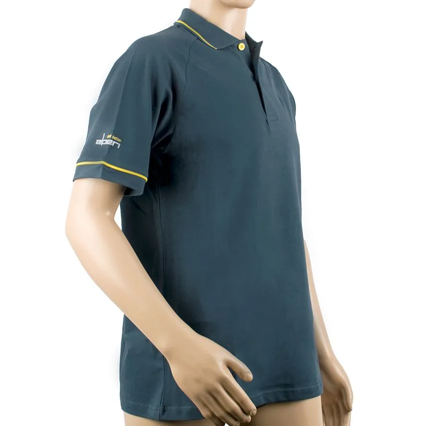 ALPEN ALPEN POLO SHIRT NAVY BLUE LARGE TC01033