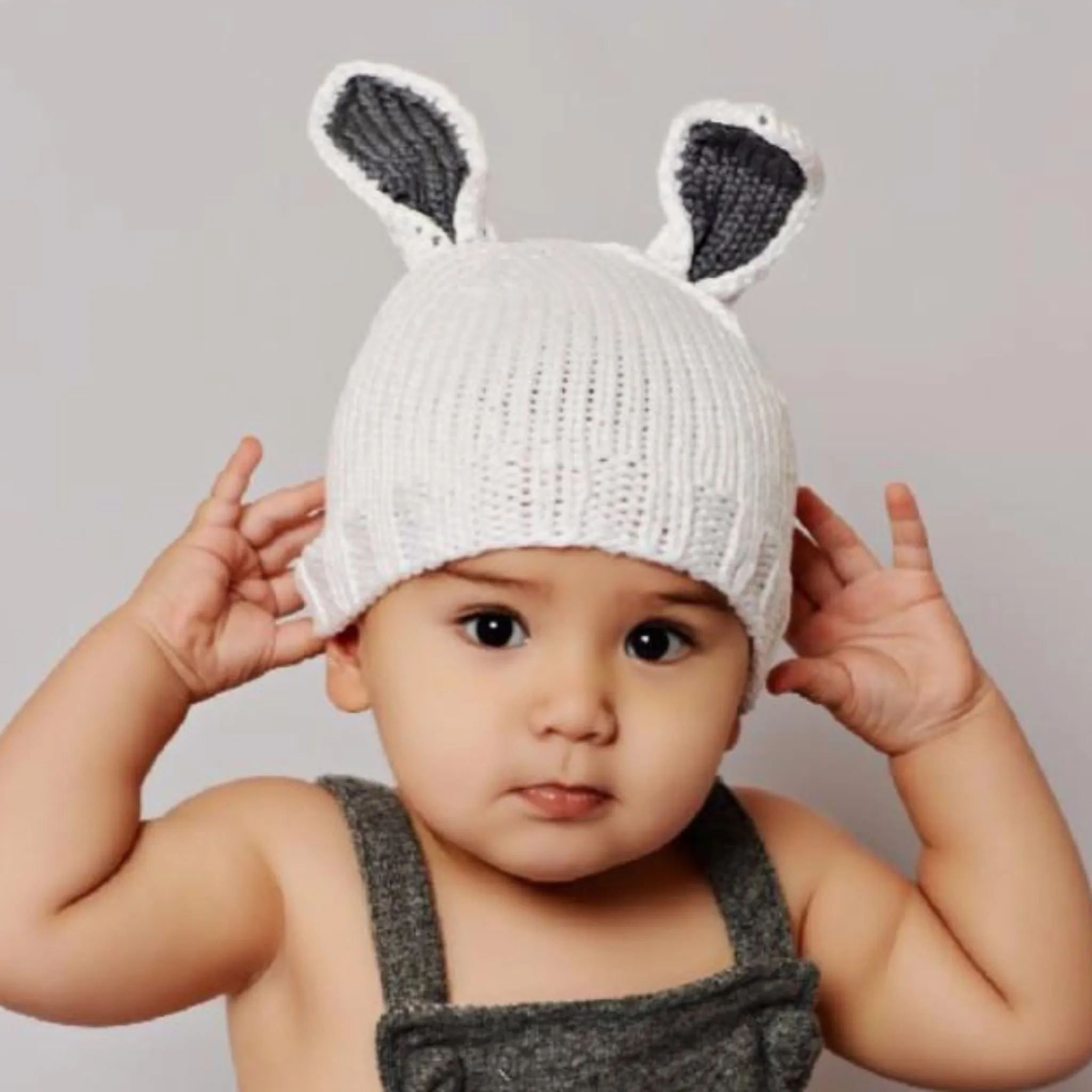 Bamboo Bailey Bunny Hand-knit Hat