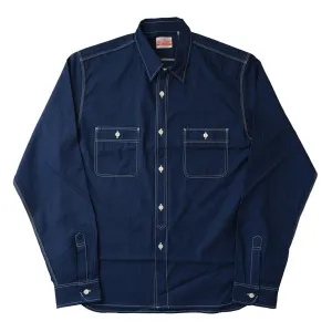 Big John Deep Indigo Selvedge Chambray Work Shirt