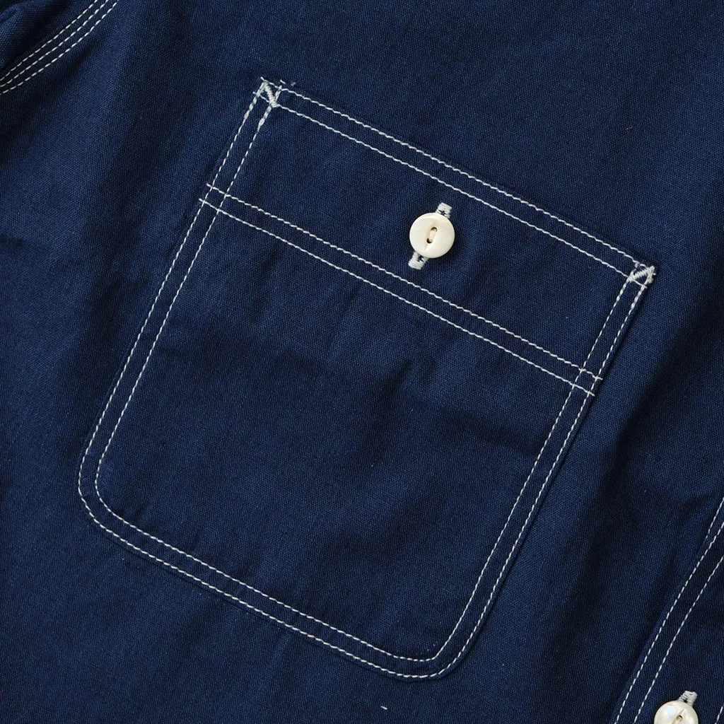 Big John Deep Indigo Selvedge Chambray Work Shirt