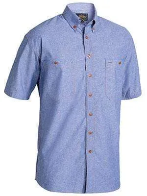 Bisley Workwear Chambray Shirt Short Sleeve B71407