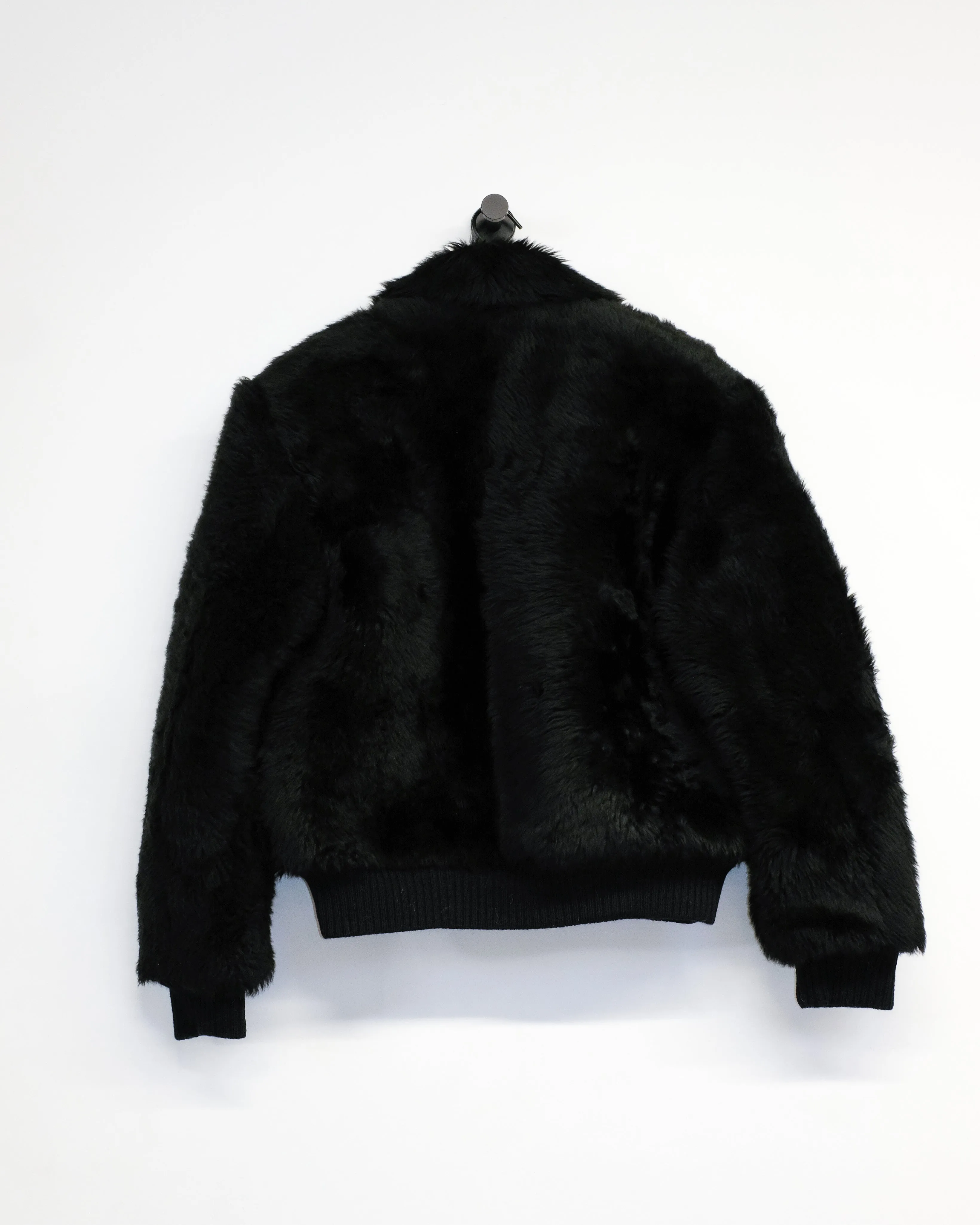 Black Shearling Leather Jacket