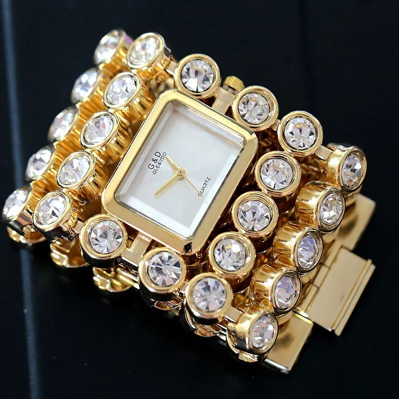 Brand New Women's Luxury Gold Fashion Wristwatches