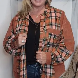 CallieAnn Plaid Button Down Shirt