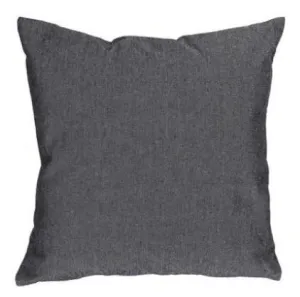 Coussin 18 po x 18 po chambray noir