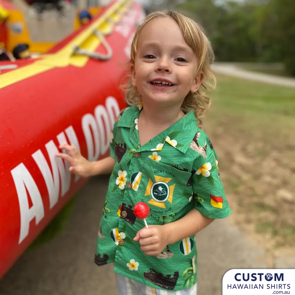 Dicky Beach SLSC, Qld - Personalised Hawaiian Shirts