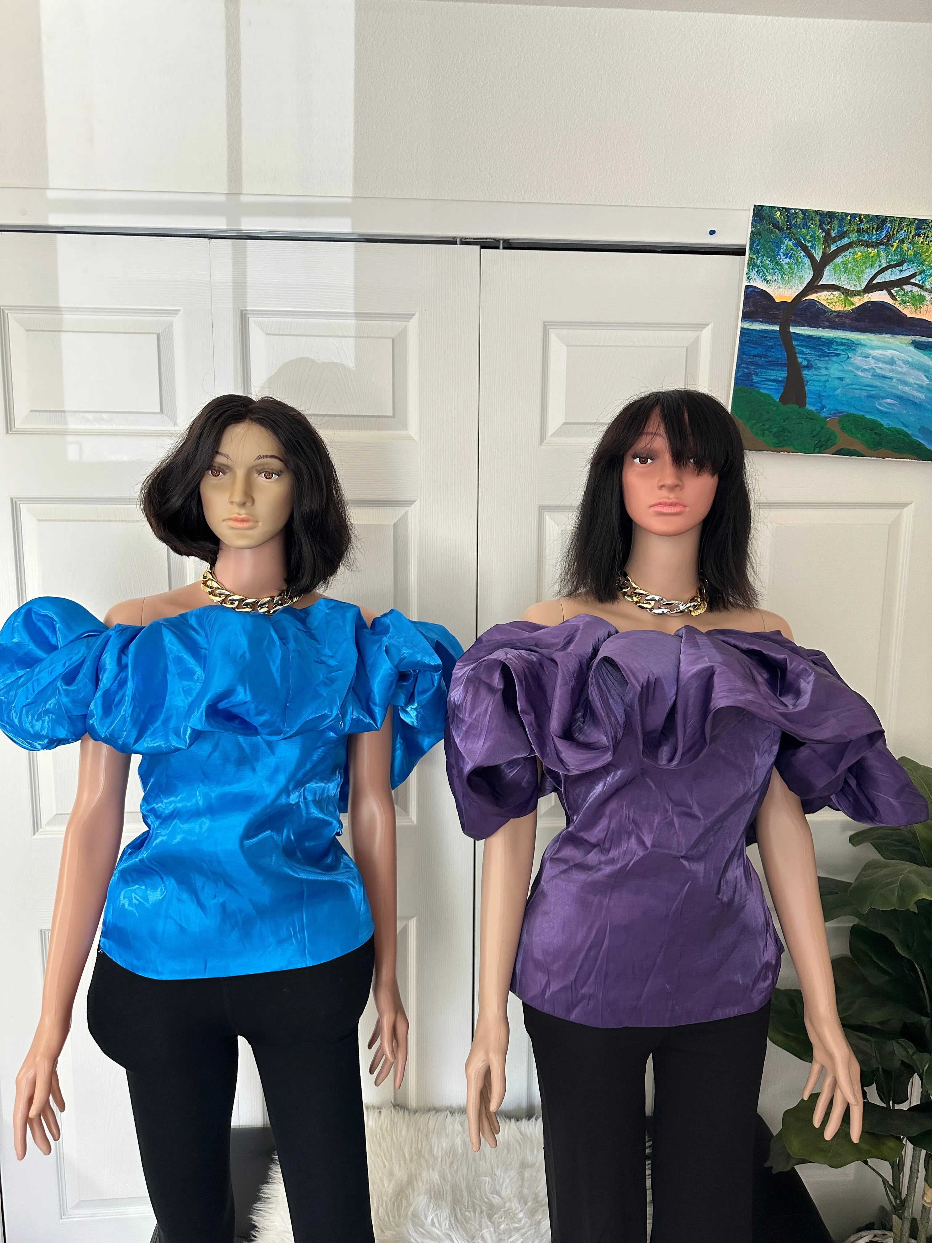 Exclusive luxury drape blouses