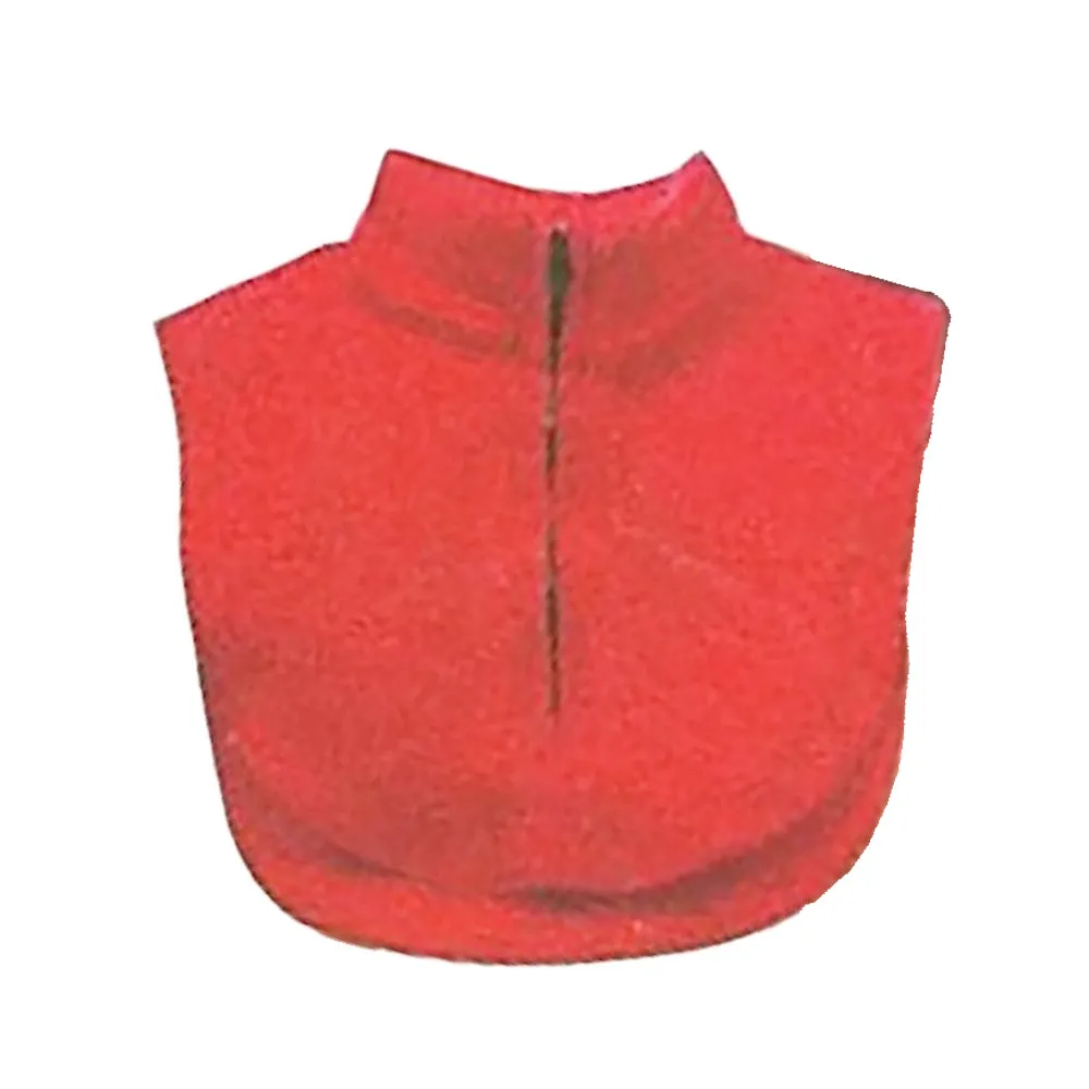 Fleece Dickie with Zipper Closure - Essential Winter Wear (Red)