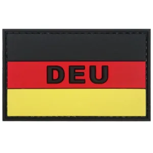 German DEU Flag PVC Patch