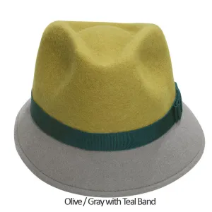 Gramercy Felt Hat  (H) M/L / Olive/Gray