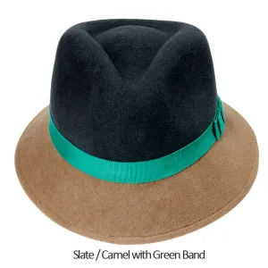 Gramercy Felt Hat  (H) M/L / Slate/Camel