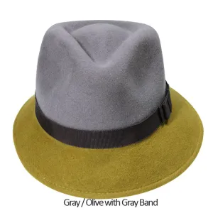 Gramercy Felt Hat  (H) S/M / Gray/Olive