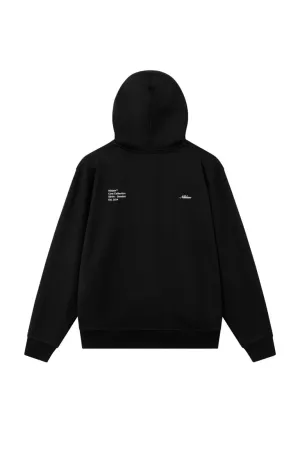 H&M zip hood, black