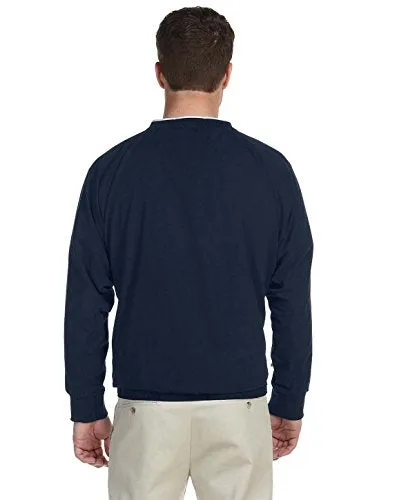 Harriton M700 Microfiber Windshirt Navy White XLarge