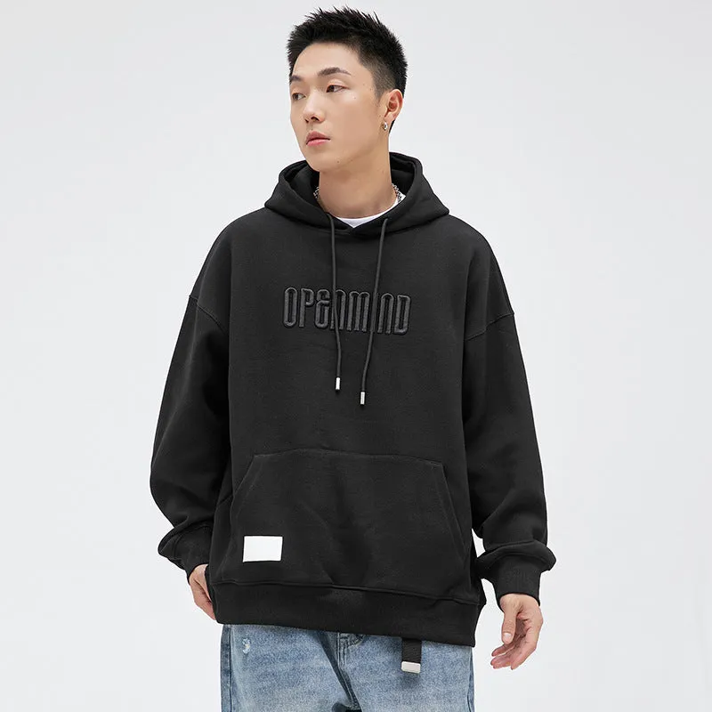 Hooded Sweater Men's Fashion Brand Letter Embroidery