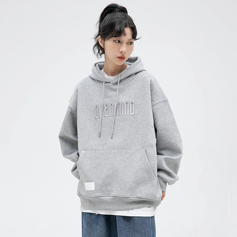 Hooded Sweater Men's Fashion Brand Letter Embroidery