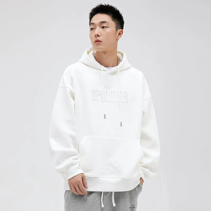 Hooded Sweater Men's Fashion Brand Letter Embroidery