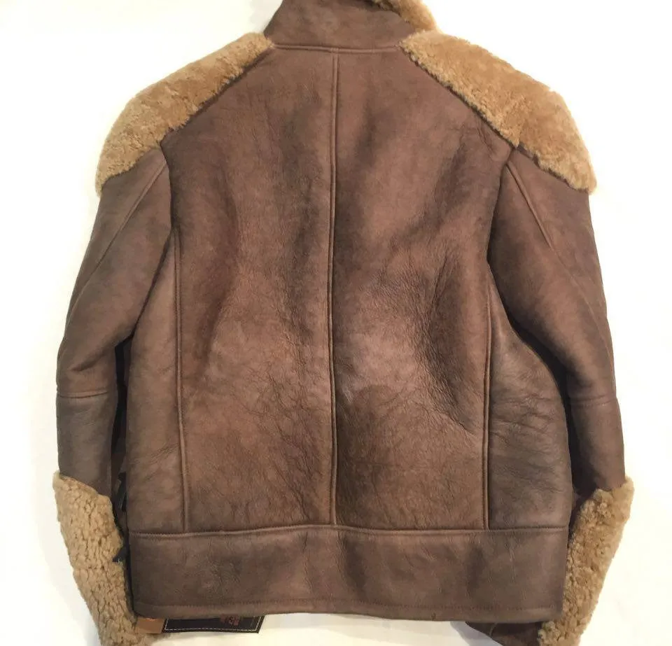 Jakewood Tobacco Biker Shearling