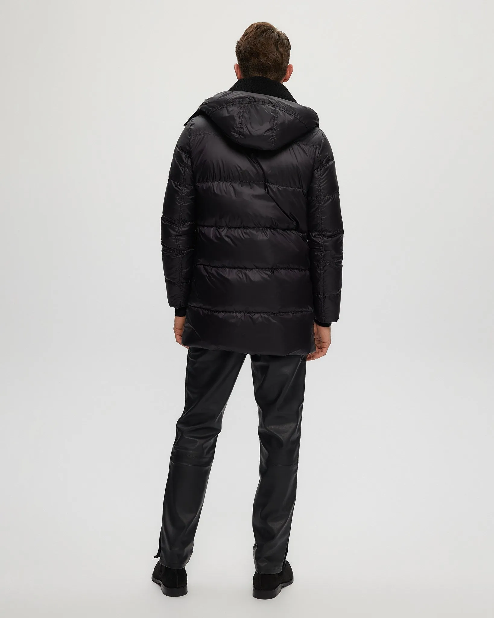 Men's Après-Ski Parka with Detachable Select Shearling Lamb Trim