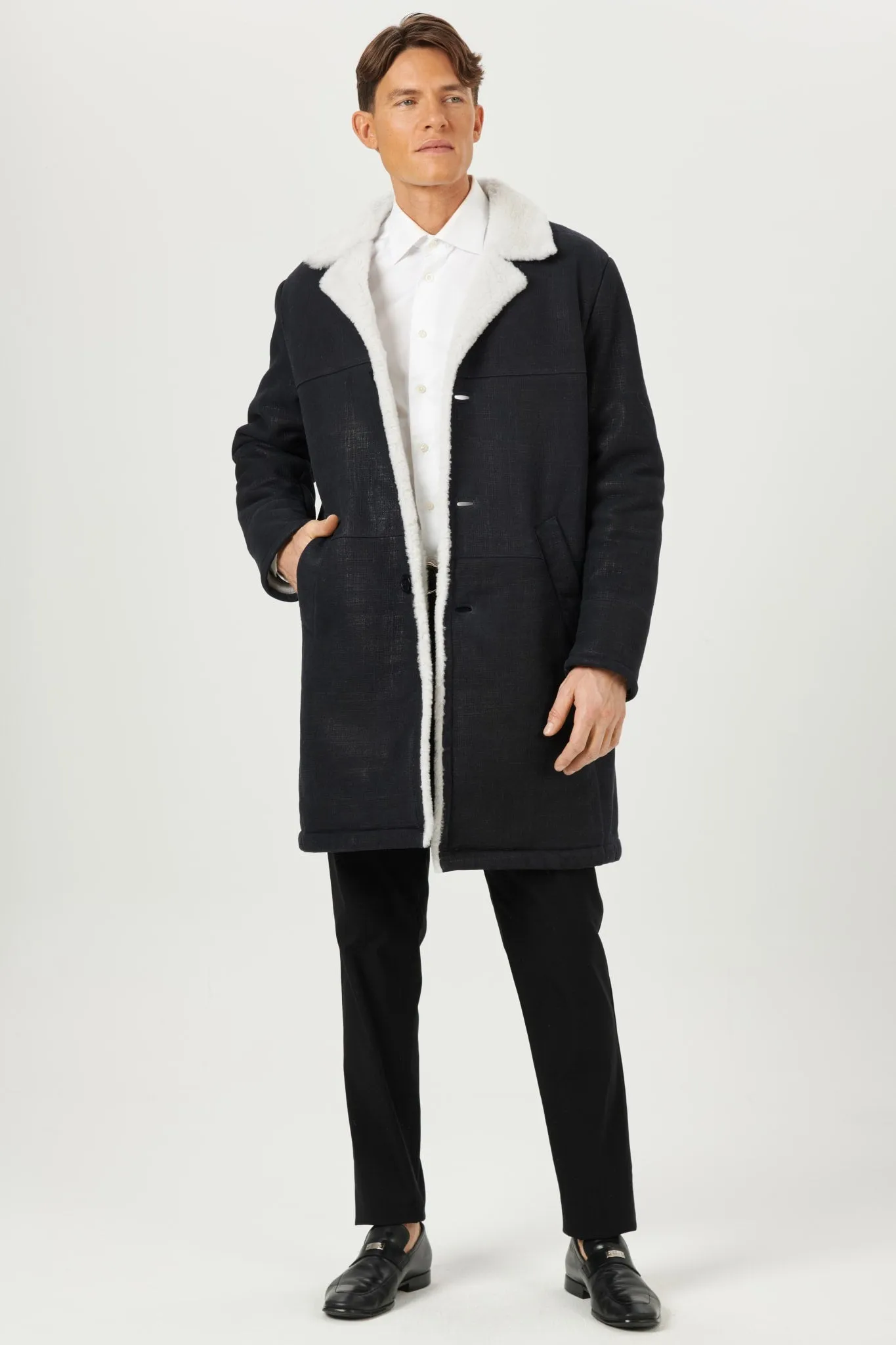 Men's Merino Shearling Lamb Short Coat