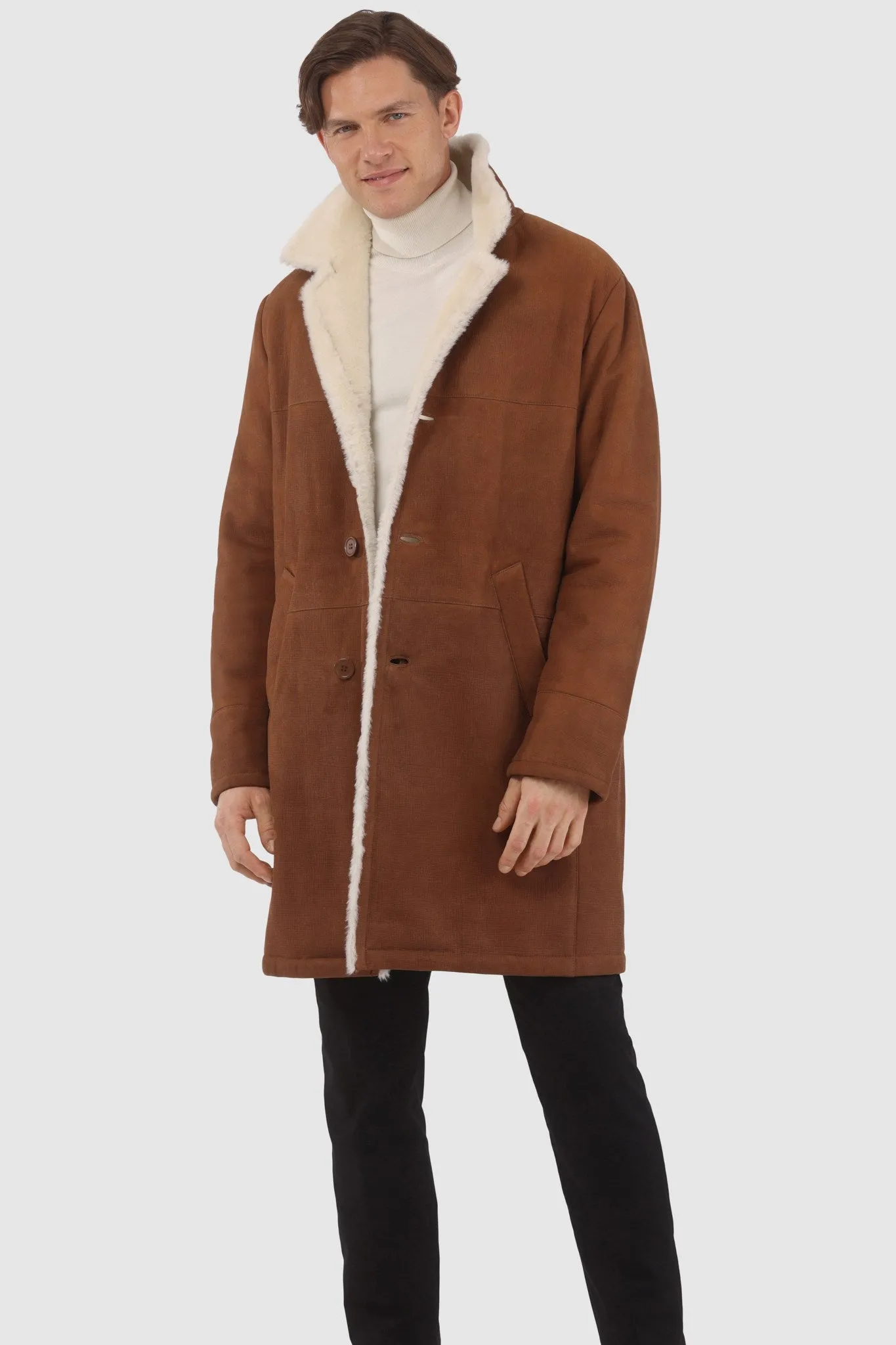 Men's Merino Shearling Lamb Short Coat