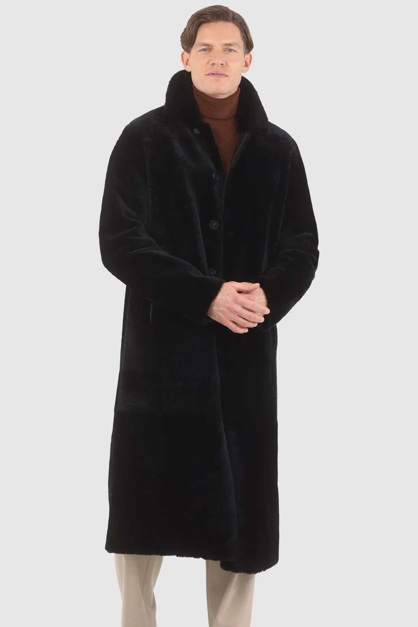 Men's Reversible Select Shearling Lamb Coat