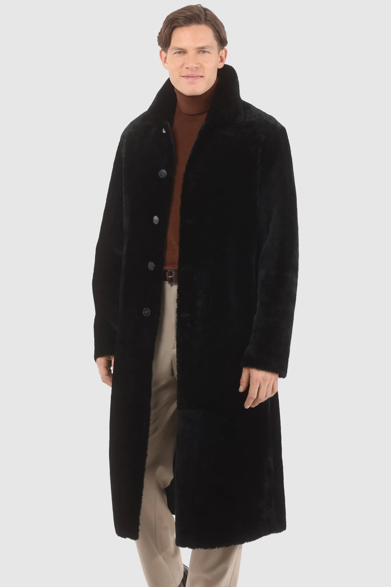 Men's Reversible Select Shearling Lamb Coat