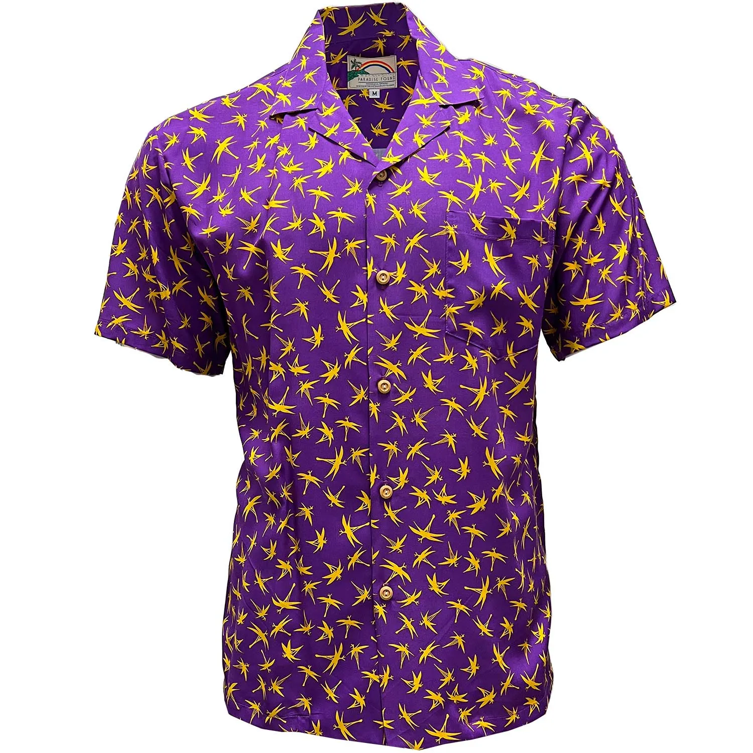 Midnight Bamboo Purple Hawaiian Shirt