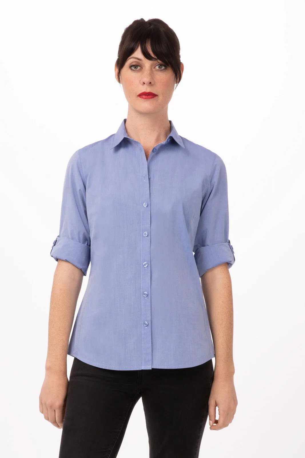 Modern Chambray Women's Dress Shirt