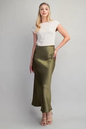 Olive Midi Skirt