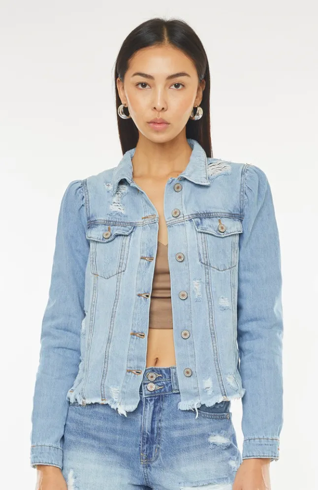 Princess Sleeve Denim Jacket