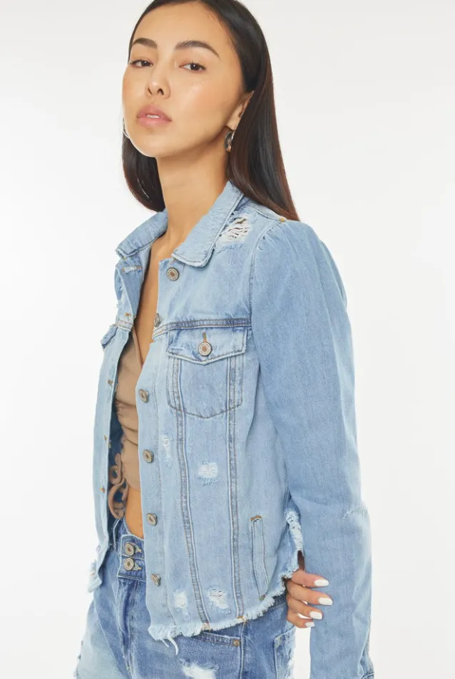 Princess Sleeve Denim Jacket