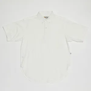 Pull-over Button-down Shirt (White)