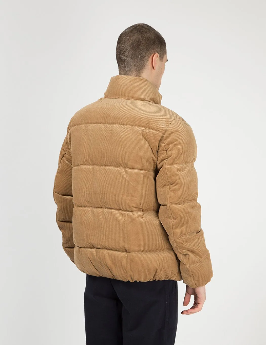 Tommy Jeans Corduroy Puffa Jacket - Tigers Eye