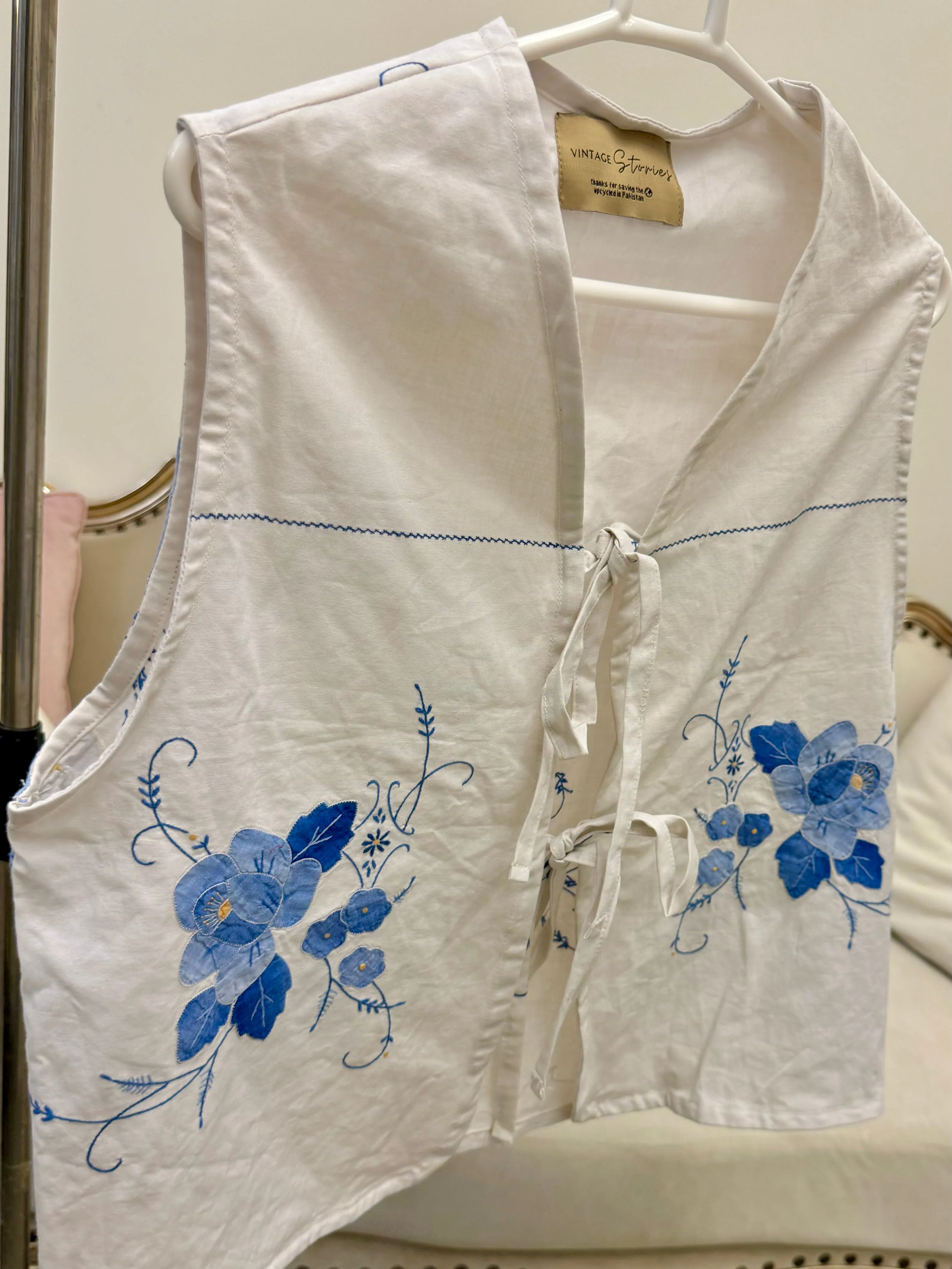 Vintage Reworked Embroidered Vests