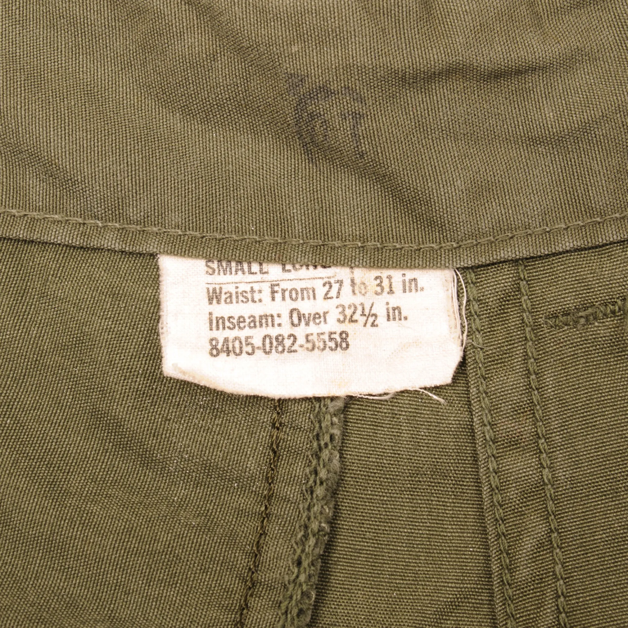 VINTAGE US ARMY TROPICAL COMBAT PANTS 4TH PATTERN 1966 VIETNAM WAR SIZE SMALL LONG W30 L32