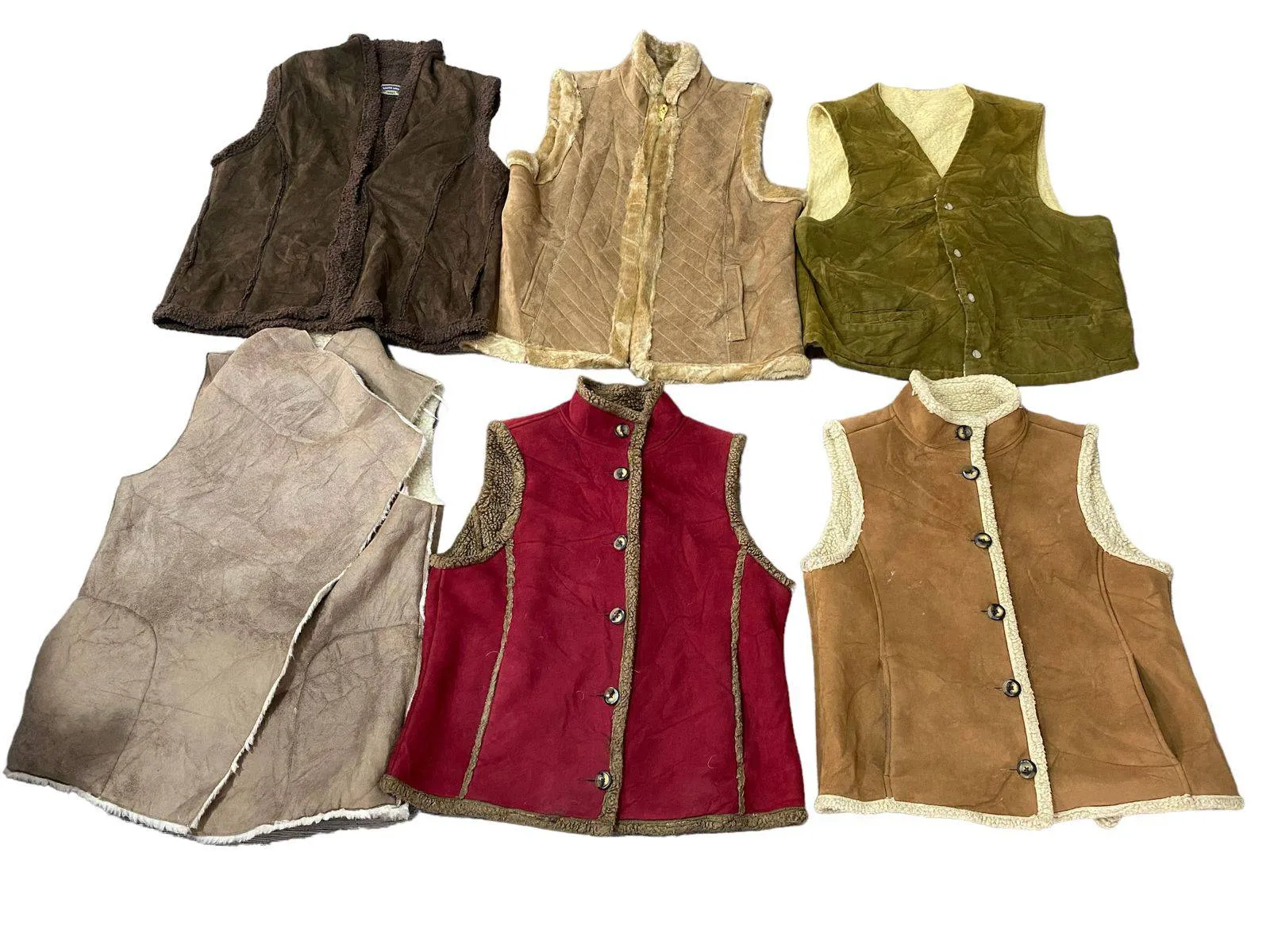 Y2k 2024 - Winter Shearling Vests Mixed - 09 Pcs