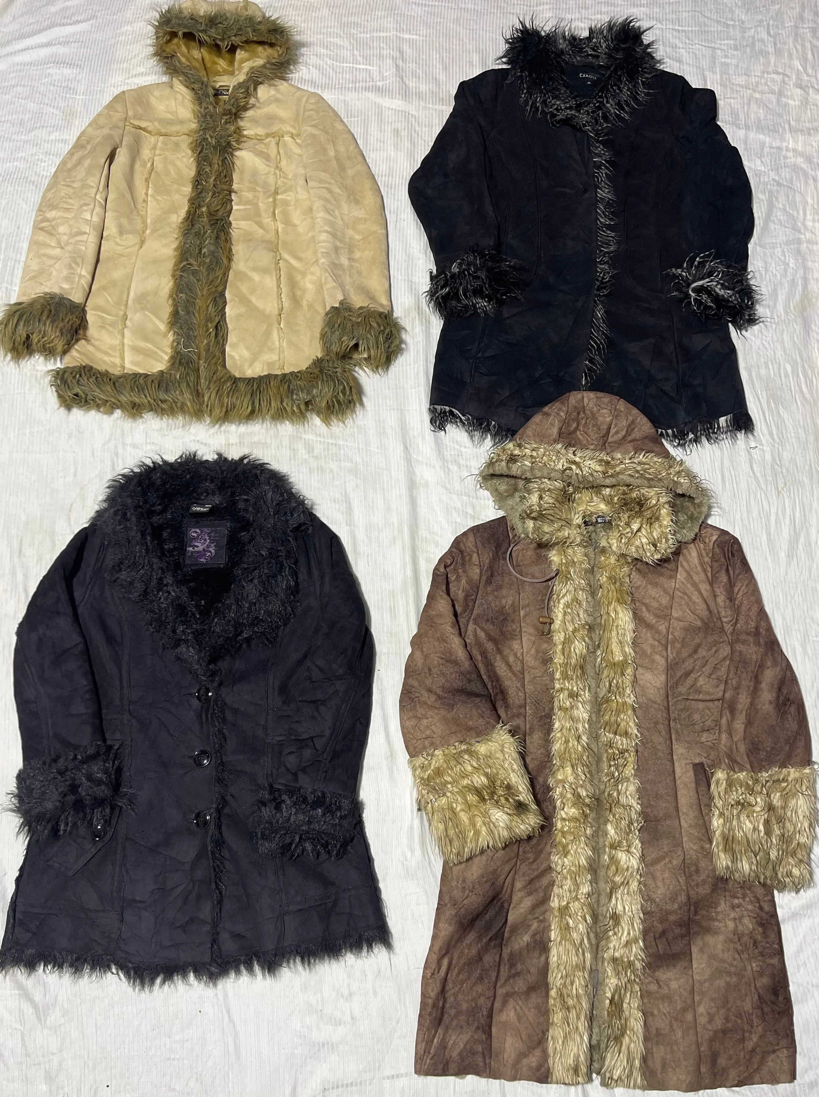 Y2K Afghan Long Short Coats 12 Pieces      :06: