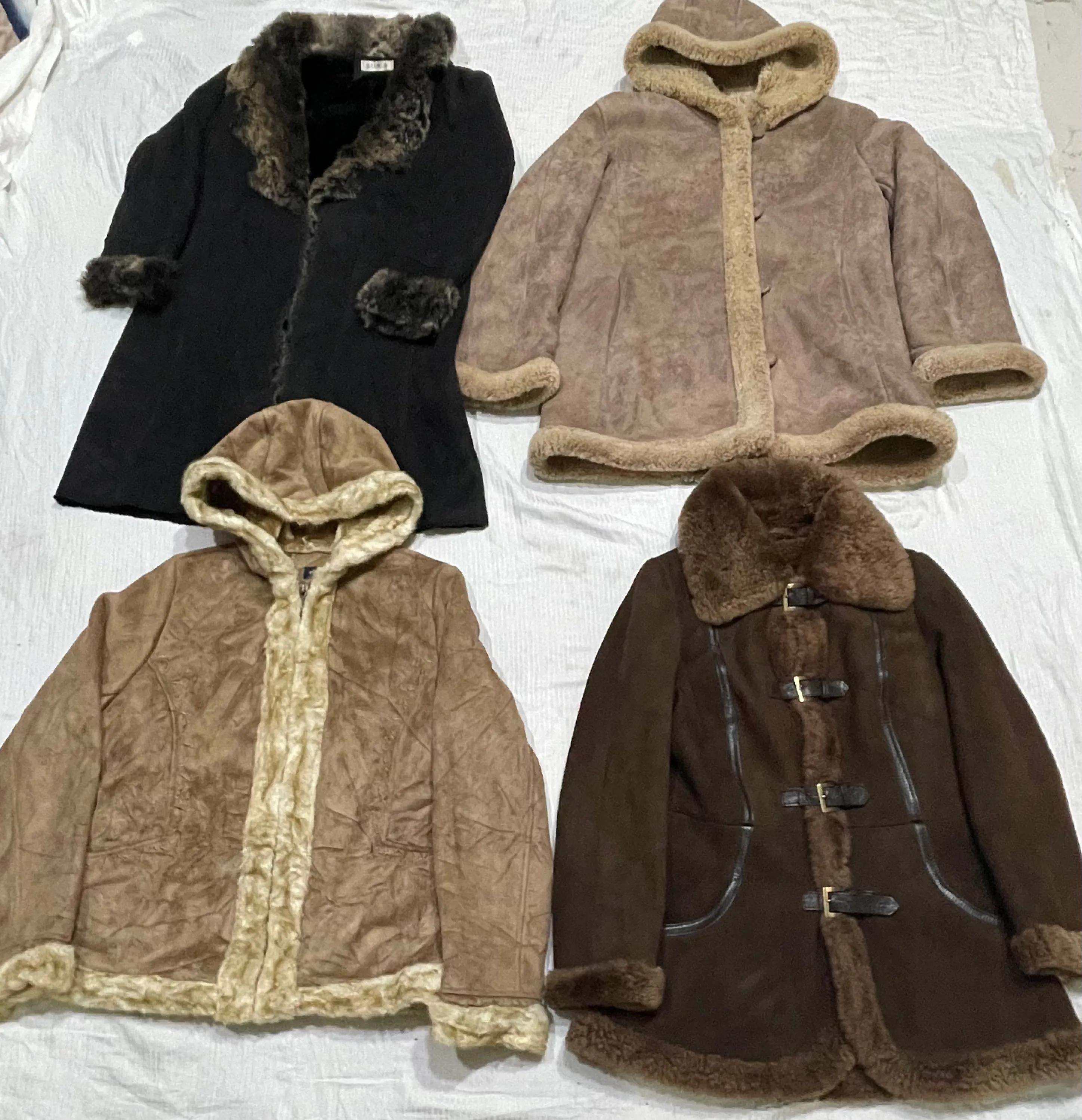 Y2K Shearling Long Coats 10 Piece